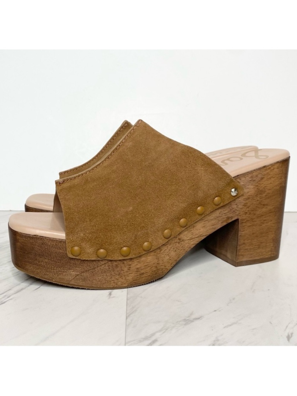 New! Sam Edelman Josselyn Brown Suede Heeled Mule 11M